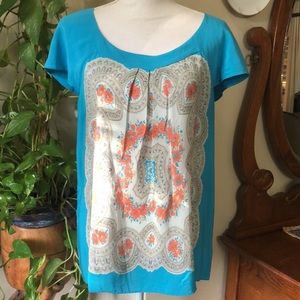 Anthro Moulinette Soeurs Silk Blouse Size Large